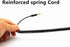 k8 Single Side Earphone in-Ear Stereo to Mono Earbud Headphones,3.5mm Plug Metal Noise Isolating Earplugs with mic,Spring Coil Reinforced Cord......