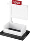 Real Estate Business Card Holder Display Sold Sign for Realtor Business Desktop Business Card Storage Agent Office Reception Holds 3.54 x 2.16 inc...