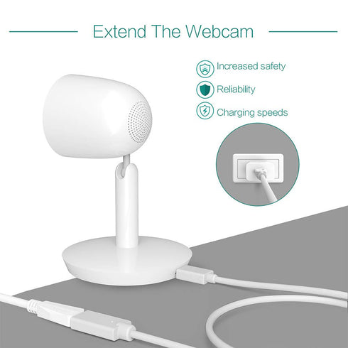TUSITA Power Extension Cable (20ft/6M) - USB C,Male to Female...