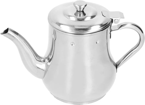 Stainless Steel Tea Pot With Filter Rust Proof Durable Oil Strainer Pot For Hotels Restaurants Homes 850ml Tea Kettle(Silver)...