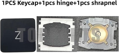 Keyboard keycaps + Hinge + Shrapnel for A1706 A1707 A1708 A1534(2017) 26 Letter Key caps from N to Z Key Cap (Z Key Cap)...