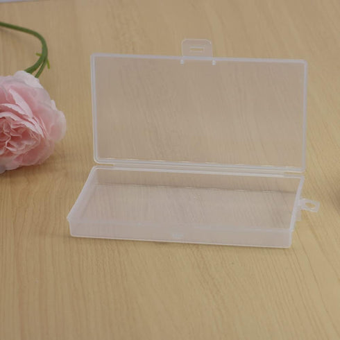 3pcs Clear Plastic Organizer Container Box, Containers Storage Box with Snap-Tight Closure Latch for Small Crafts,Jewelry Making & Sewing Crafts (...