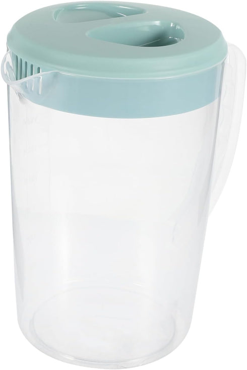 Hemoton Plastic Pitcher with Lid,2000ml Lemonade Pitcher,Pitcher with Lid Covered,Juice Beverage Jar,Airtight Pitcher Jug Juice Pitcher Milk Conta...