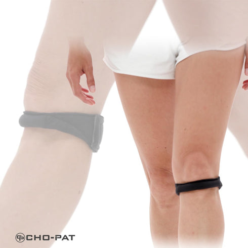 Cho-Pat Original Knee Strap, Patella Support for Runner’s Knee, Jumper’s Knee, Osgood Schlatter’s, and Chondromalacia, Black, X-Large...