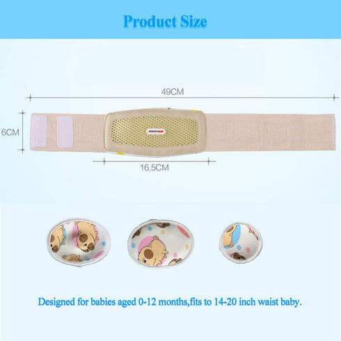 Baby Hernia Belt Belly Button Band Umbilical Truss Newborn Belly Band Button Wrap Baby Adjustable Navel Band Abdominal Binder for Children Medium ...