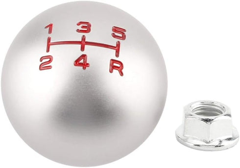 Gear Shift Knob,Car Manual Aluminum Gear Stick Ball Shift Knob Shifter Lever Head (5 Speed)...