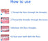 EasyHonor Dental Floss Threaders for Braces, Bridges, and Implants,210 Count (Pack of 6)...
