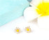 2Pcs Sunflower Daisy Dangle Earrings Long Bar Flower Blossom Floral Drop Earrings for Women Girls Boho Jewelry Set...
