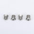 4PCS 1/2 x20 Inverted Flare Stainless Steel Tube Nuts for 1/4" Brake Line Tubing...