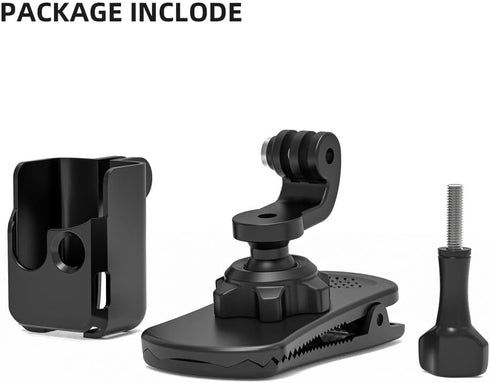 SUREWO 360° Rotation Backpack Strap Mount,Quick Clip Mount with Expand Frame Compatible with DJI Osmo Pocket 3...