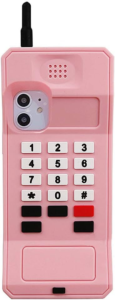 UnnFiko 3D Silicone Case Compatible with iPhone 11, Retro Classic Creative Soft Rubber Bumper Cover Cool Fun Thick Protective Stand Case (Retro Ce...