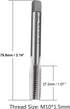 Metric Machine Thread Tap for Threading Machine Electric Drill DIY Metric Taps H2 HSS Straight Flutes Screw Tapping Threading Machinist Repair DIY...
