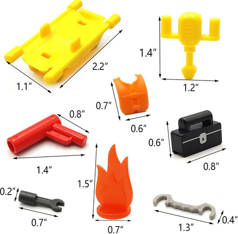 Toy People Figures with Tool for Kids Action Figures Playsets for Trains Cars Various Professions for Play House Wooden Train Track...