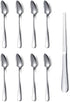 HOMQUEN Grapefruit Spoons 9 Pieces Set, 8 Stainless Steel Grapefruit Spoon and 1 Grapefruit Knife with Titanium Plating, Grapefruit Utensil Set, S...