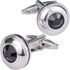 Mens classic cufflinks business wedding shirts gifts (black)...