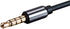 Monoprice Auxiliary Audio Cable - 3.5mm TRRS, Gold Plated, 15 Feet, Black - Onyx Series...