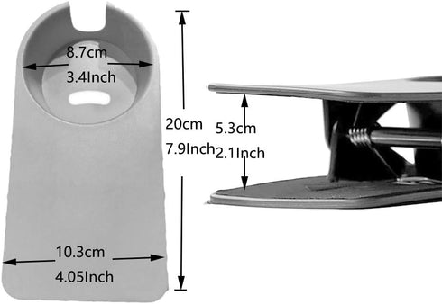 Drinking Cup Holder Clip Home Office Table Desk Side Clip Water Drink Beverage Soda Coffee Mug Holder Cup Clip Design (Grey)...