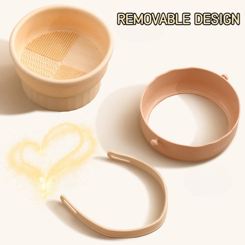 Silicone Makeup Brush Cleaner, Round Brush Cleaner Mat, Portable and Lightweight Washing Tool, Make Up Brush Clean Pad, Cleanser Tool for Storage ...