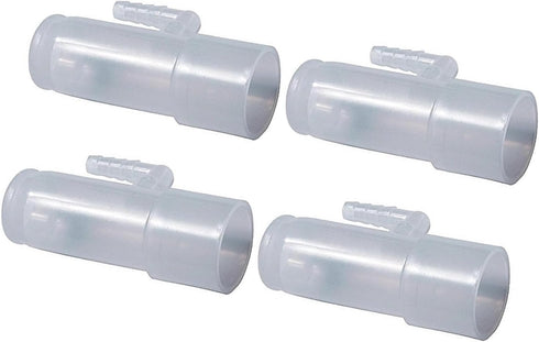 4 Pack Oxygen Adapter Enrichment Port Connector fits CPAP Tubing Hose Model 1642...