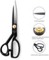 JINJIAN Sewing Scissors, 12 Inch Fabric Dressmaking Scissors Heavy Duty Shears Razor Sharp Cutting for Crafting, Tailoring, Thread Snips Included(...