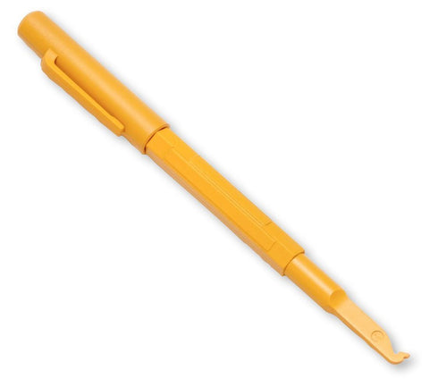 Fluke Networks 44600000 Insulated Pocket Probe Pic Tool with Cap, 105 Degrees Angle, yellow...