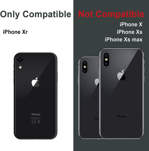 TORU MX Slim for iPhone XR Magnetic Case, Compatible with Magsafe, Hybrid Transparent HD Clear Case with Detachable Wrist Strap, Scratch Resistant...