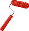 Auniwaig Embossing Rubber Paint Roller Brush Red 12.59 inch for Household Wall Painting Roller EG171T Painting Roller Brick Pattern Roller DIY Wal...