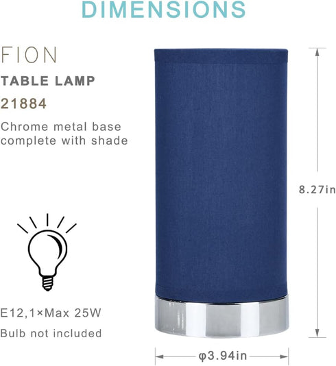 Lampwell FION Small Table Lamp for Living Room as Bedside Table Lamp for Bedroom,Modern Table Lamp,Kids Table Lamp,Night Table Lamp,?3.94×H8.27IN,...