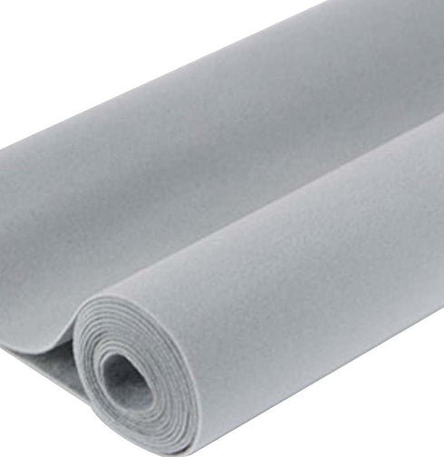 Self Adhesive Velvet Flock Backing Paper Liner for Jewelry Drawer 17.7" x 117" Craft Fabric Peel and Stick, Soft Velvet Liner for Drawer DIY (Grey...