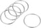 uxcell O Ring Buckle 50mm(2") ID 3mm Thickness Zinc Alloy O-Rings for Hardware Bags Belts Craft DIY Accessories, Silver Tone 5pcs...