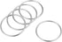 uxcell O Ring Buckle 50mm(2") ID 3mm Thickness Zinc Alloy O-Rings for Hardware Bags Belts Craft DIY Accessories, Silver Tone 5pcs...