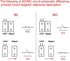 uxcell Rolling Door Contact Magnetic Reed Switch Alarm with 2 Wires for N.O. Applications MC-58...