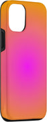 iPhone 14 Cute Swirl Aura Cool print Hot Pink Orange Aesthetic Case...