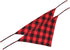 2 Pcs Dog Bandana Christmas Pet Triangle Scarf Accessories Bibs Red Black Plaid...
