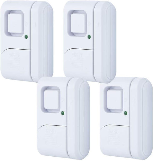 GE Personal Security Window and Door Alarm, 4 Pack, DIY Protection, Burglar Alert, Wireless Chime/Alarm, Easy Installation, Home Security, Ideal f...