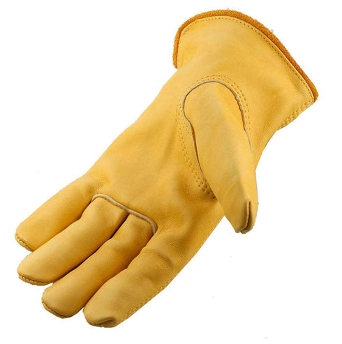 Galeton Rough Rider Premium Leather Driver Gloves With Elastic Back Gold, Medium (25001PR-M)...