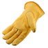 Galeton Rough Rider Premium Leather Driver Gloves With Elastic Back Gold, Medium (25001PR-M)...