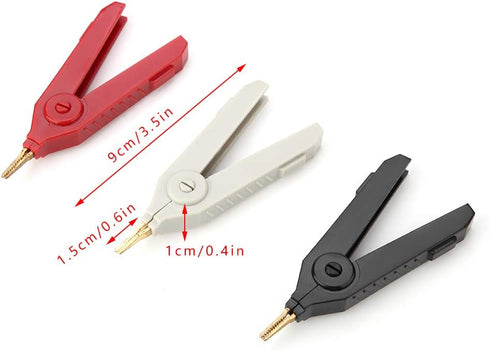 Clips, P2004 3Pcs Copper Gold Plated Kelvin Test Clip 20A...