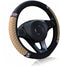 Bling Soft Leather Steering Wheel Cover, Rhinestone Auto Elastic 15 Inch Steering Wheel Protector, Sparkly Crystal Diamond for Women Girls, Car Ac...