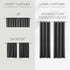 KOUFALL Basement Window Curtains,18 Inch Length Small Blackout Mini Blinds for Transom Windows Well Covers Cafe,Charcoal Dark Grey...