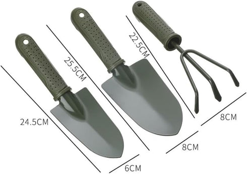 3 Pieces Small Gardening Hand Shovel Garden Trowel Transplanter Lightweight Comfortable Ergonomic Handle Gardening Tool Set Potted Plants Handle G...