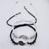 INENIMARTJ 4Pcs Yin Yang Matching Dragon Bracelet Necklaces Set for Women Men,Yin Yang Couple Bracelet Pendant Necklaces for Bff Best Friend Gift...