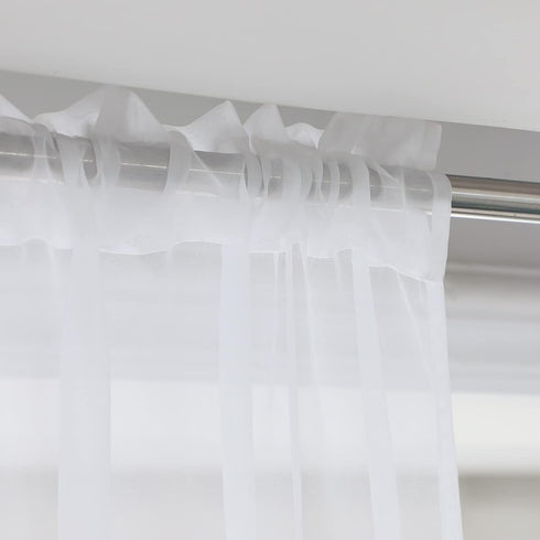 LONGTAI Window Ivory Sheer Curtains 108 Inches Long 2 Panels Sheer Curtain Basic Rod Pocket Panel for Bedroom Children Living Room Yard Kitchen...