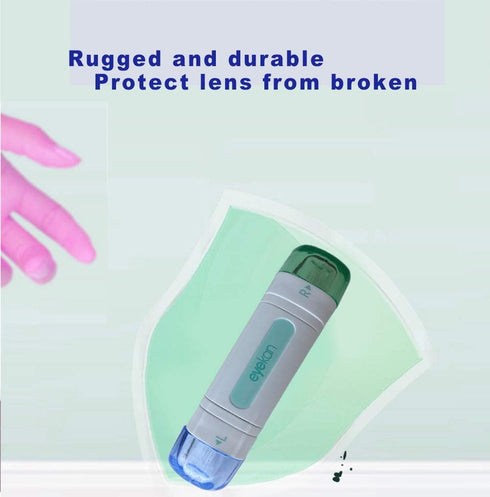 RGP Hard Contact Lens Case with Plunger, Design Lens Insert Tool and Remover, Portable Contact Lens care Storage Container Box...
