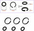 (8+8 Sets 1/2” & 3/8" Impact Retaining Ring Clip Friction Ring Hog Ring with O-Ring for Milwaukee Electric Pneumatic Type Impact Wrench...