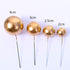 Mini Balloon Cake Toppers Round Gold Ball Cupcake Toppers Cake Decorations for Birthday Wedding Anniversary Valentines Party Cake Decoration Suppl...