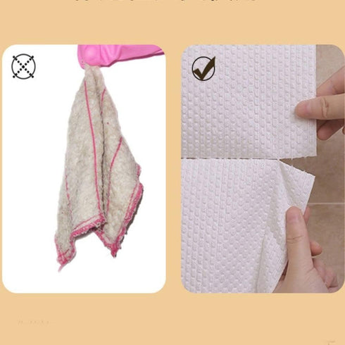 2 rolls(100pcs) Kitchen Tisse Reusable Paper Towels Cloths Dry Washable Tissue Dish Paper Towel Kitchen Cloth...