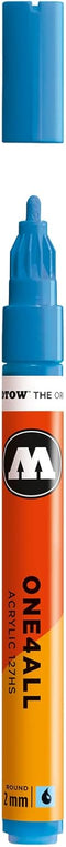 MOLOTOW ONE4ALL Acrylic Paint Marker, 2mm, Shock Blue Middle, 1 Each (127.205)...