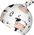 Cute Cow Print Swaddle Blanket Hat Set for Boys Girls, Soft Cow Newborn Sleeping Sack Receiving Blanket Shower Gift...
