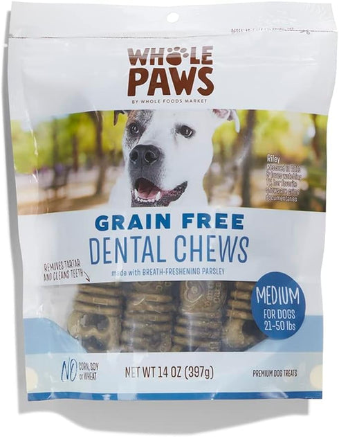 Whole Paws, Whole Paws, Grain Free Dental Treat Medium, 14 Ounce...